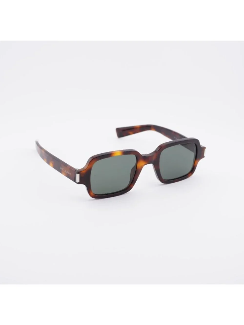 Saint Laurent SL720 003 Sunglasses Havana Rectangle Frame, Grey Lenses